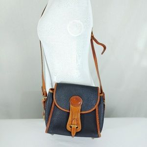 Vintage Dooney & Bourke Duck Leather Messenger Bag